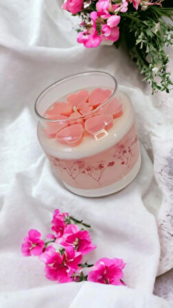 Nefha Candle SAKURA  Soya ve Jel Mum ( Koku Seçenekleri Açıklamada )