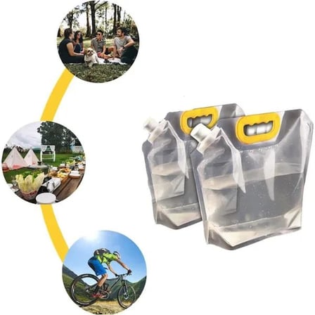 Premium Gezi Gereci Sporcu Suluğu Balıkçılık Dayanıklı Plastik İçecek Çantası 2 Litre