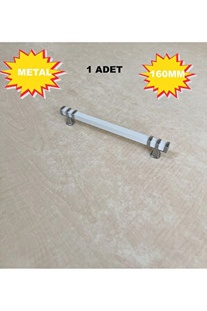 160mm Nehir Model Mobilya Mutfak Çekmece Dolap Dolabı Kulpu Kulbu Kulpları 1 Adet Beyaz