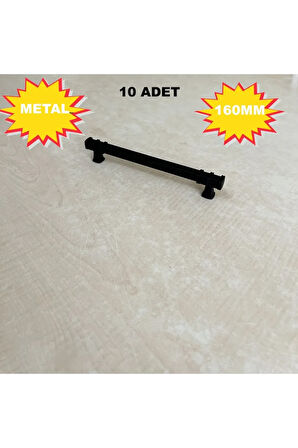 160mm Nehir Model Mobilya Mutfak Çekmece Dolap Dolabı Kulpu Kulbu Kulpları 10 Adet Siyah