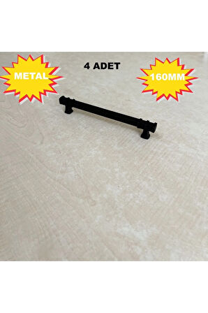 160mm Nehir Model Mobilya Mutfak Çekmece Dolap Dolabı Kulpu Kulbu Kulpları 4 Adet Siyah
