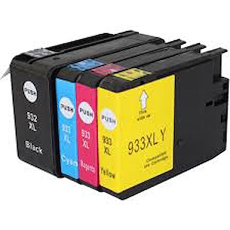 Hp 932/933Xl Hp 6100 4 Lü Takım Muadil Kartuş