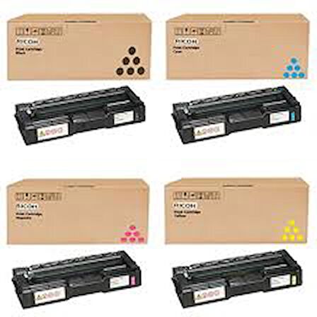 RİCOH SP-C252  4 RENK TAKIM MUADİL TONER  SP-C252DN