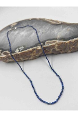 Lapis Lazuli Taşı Doğaltaş Kolye 2 Mm