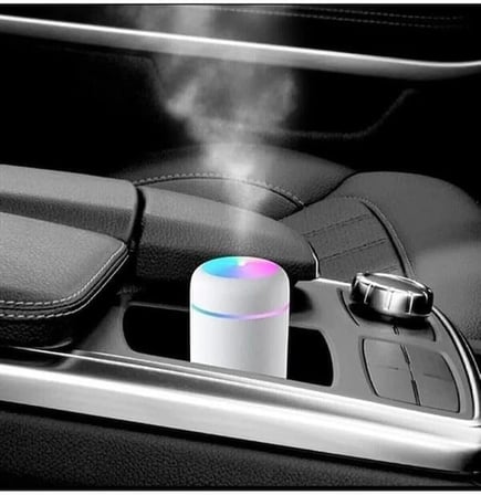 Mercedes C Serisi W206 2021-2022-2023-2024-2025 Oto Hava Nemlendirici – Değişen Renkli LED Işık, Şarjlı, Taşınabilir, Beyaz, Ev Ofis Araç Kullanımına Uygun