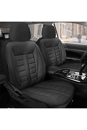 Unıversal NMS SOFT CARBONOto Koltuk KılıfıRenault Clio 2 Uyumlu Oto Koltuk Kılıfı 57