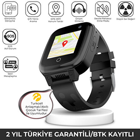 NEO25 4G Akıllı Çocuk Saati Sim Kartlı ve Görüntülü Görüşme Gps Özellikli(Btk Kayıtlı-Yerli Üretim)