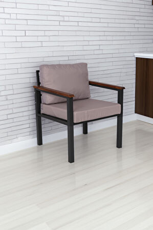 NEOKAS Bahce Mobilyası, Modern Balkon Mobilyası, Kafe Oturma Takımı, Teras Koltugu, 1 Tekli Koltuk