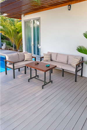 NEOKAS Bahce Mobilyası, Modern Balkon Mobilyası, Kafe Oturma Takımı, Teras Koltugu, Balkon Oturma Grubu, 2+3+M