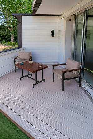 NEOKAS Bahce Mobilyası, Modern Balkon Mobilyası, Kafe Oturma Takımı, Teras Koltugu, 1+1+M