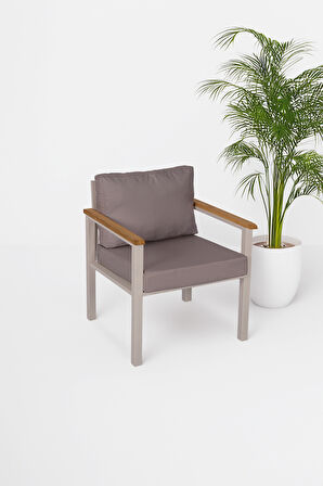 NEOKAS  Balkon Mobilyası, Bahçe Takımı, 1 Koltuk, Kafe Koltuğu, Bekleme Alanı Koltuğu