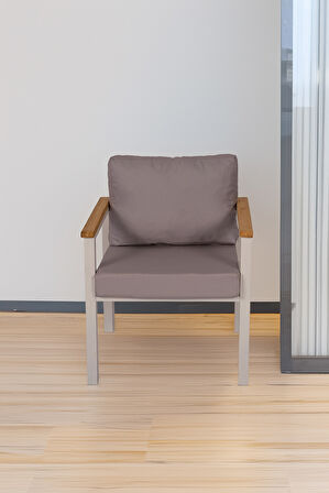 NEOKAS  Balkon Mobilyası, Bahçe Takımı, 1 Koltuk, Kafe Koltuğu, Bekleme Alanı Koltuğu