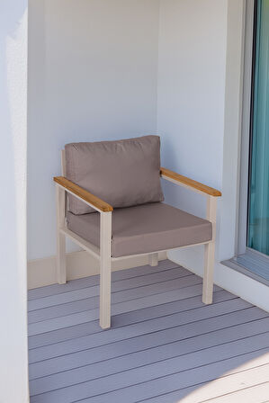 NEOKAS  Balkon Mobilyası, Bahçe Takımı, 1 Koltuk, Kafe Koltuğu, Bekleme Alanı Koltuğu