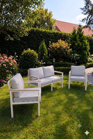 NEOKAS  Bahçe Mobilyası, 1 + 1 + 2  Bahçe Takımı, Masasız, Kafe Koltuğu, Bekleme Alanı Koltuğu, 