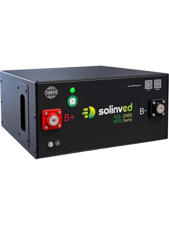 Solinved 25.6 V 100Ah Efes Serisi LiFePO4 Akü