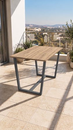 NEOKAS Masa, Balkon Sehpası, Bahçe Masası, Balkon Mobilyası Orta Masa 