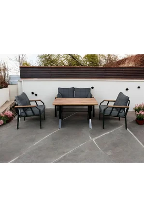 NERGİZ 2+1+1+MASA(70X120) BAHÇE BALKON MUTFAK MOBİLYASI,LACİVERT