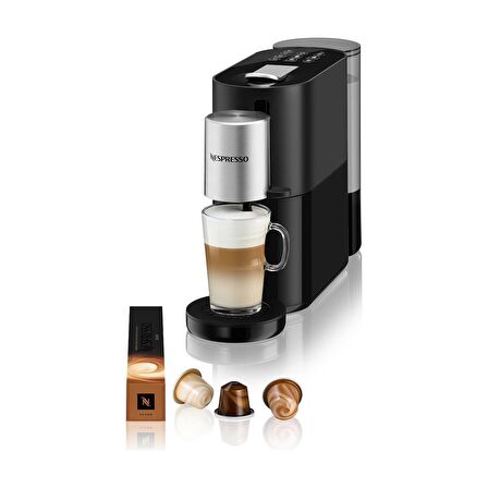 TEŞHİR,NESPRESSO S85 ATELİER KAPSÜLLÜ KAHVE MAKİNESİ,SİYAH