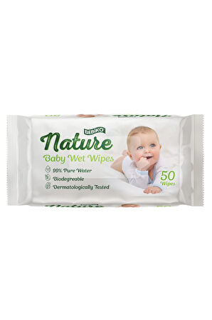 Bebiko NATURE dogal kokusuz su bazli mendil 50 lik  x 12