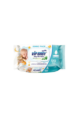 Vip Baby Bebiko Jumbo Pack Kremli Islak Mendil 120 Adet x 12