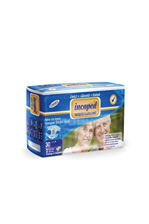 Incoped Belbantlı Hasta Bezi Medium 30 Adet Textilli x 4