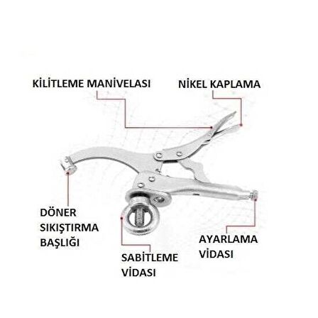 TROY 21801 Matkap Tezgahı Mengenesi, 23cm