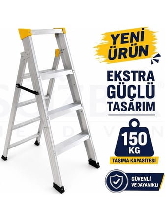 5+4 Alüminyum Ters Açılır Pro Merdiven Çok Amaçlı/Pratik/Kolay