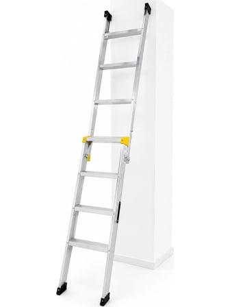 5+4 Alüminyum Ters Açılır Pro Merdiven Çok Amaçlı/Pratik/Kolay