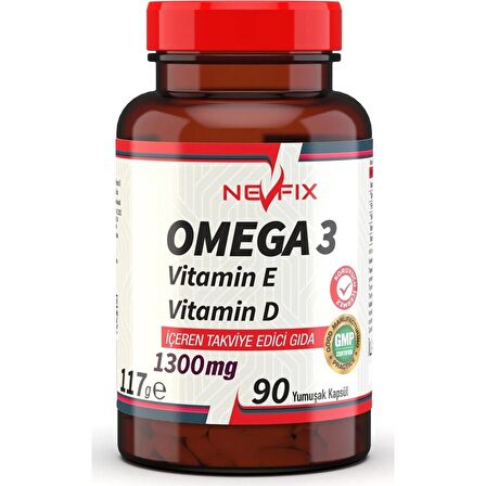 Nevfix Omega 3 Balık Yağı 1300 Mg 90 Yumuşak Kapsül