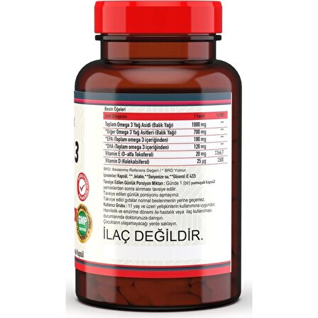 Nevfix Omega 3 Balık Yağı 1300 Mg 90 Yumuşak Kapsül