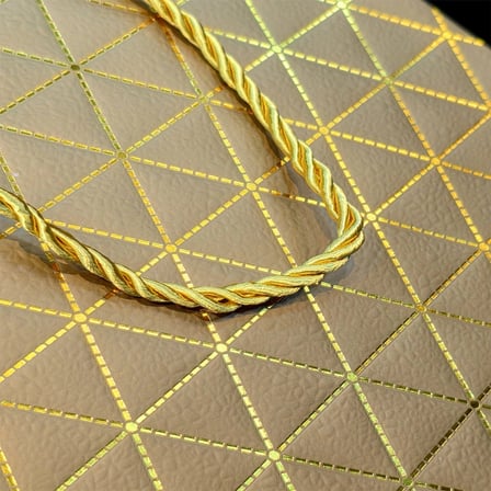Nevamel® Gold Geometrik Desenli Büyük Boy Karton Hediye Çantası