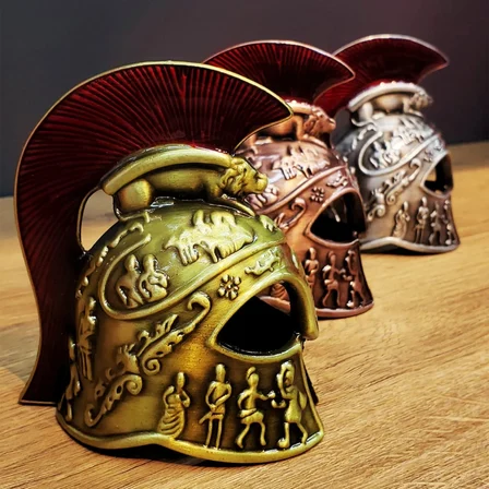 Nevamel® Metal Dekoratif Şövalye Miğferi - Tarihi Tasarım - 10x5 cm