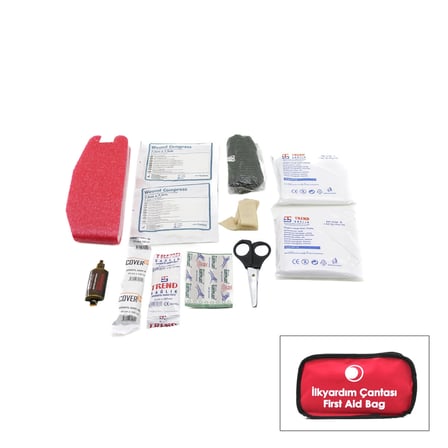 Nevamel® İlk Yardım Seti - Polyester Çantalı - 17 Parça