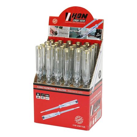 Nevamel® Lüks Kontrol Kalemi - Yıldız Uç - Çelik C45 - 110-250 V