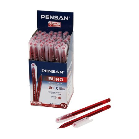 Nevamel® Tükenmez Kalem - Kırmızı Renk - 1.0 mm Medium Uç