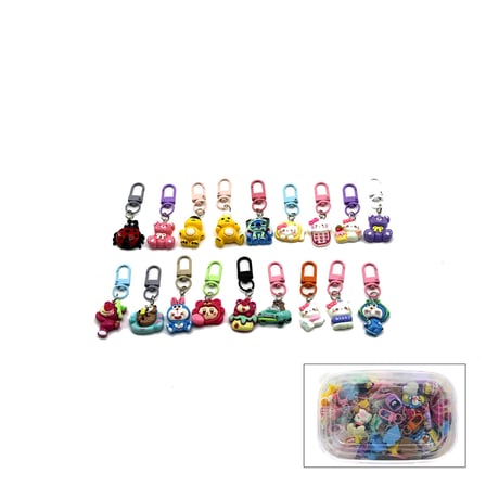 Nevamel® Fermuar Süsü - Anahtarlık Charm - Kancalı Tasarım