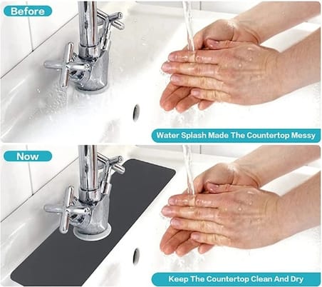 Nevamel Su Emici Sihirli Lavabo Kenar Matı