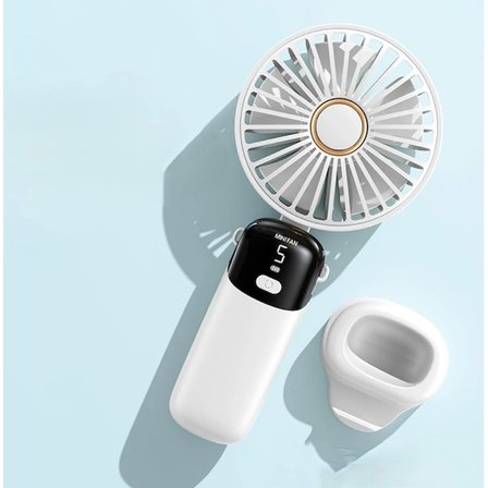 Nevamel® USB Şarjlı Taşınabilir Katlanabilir El Fanı Beyaz Renk