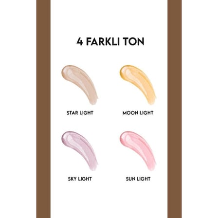 Nevamel® 4'lü Likit Highlighter Aydınlatıcı Seti