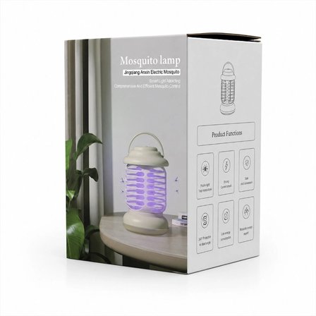 Nevamel® 360° Korumalı UV Işıklı Sinek Kovucu - Kamp Tipi - Şarjlı Fener