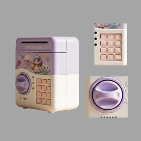 Nevamel® Müzikli Kumbara - Işıklı - Şifreli ATM Tasarımlı
