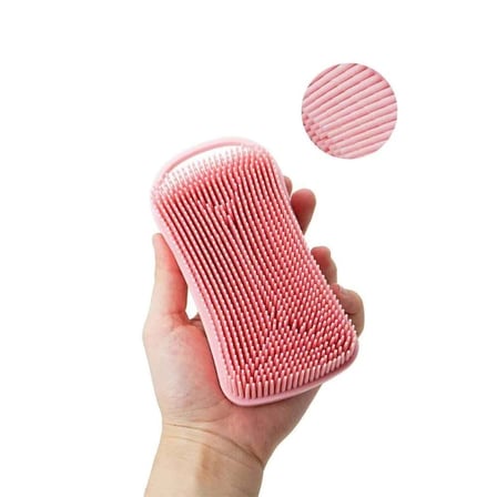 Nevamel® Çift Taraflı Silikon Duş Masaj Lifi - Saç Yatıştırıcı Tarak