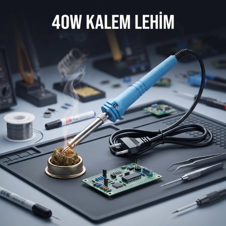 Nevamel® 40W Kalem Lehim Makinesi - Elektrikli - Mavi Renk