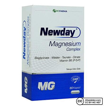 Rcfarma Newday Magnezyum Complex 60 Kapsül