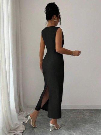 Kadın Kısa Kollu Hakim Yakalı çiçek Aksesuar Detaylı Kısa Ithal Krep Elbise