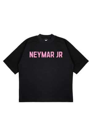 Unisex Oversize NEYMAR JR Baskılı Boxy Fit Kalın Kumaşlı (240gsm) T-shirt