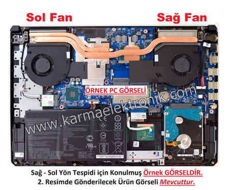 Hp Omen 15-dc, 15-dc0000 Uyumlu Notebook GPU Fanı - Ver.2 - Sol Fan