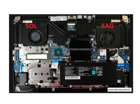 Tongfang GK7CN6S GK7CP7S THER7GK7C6-1412 EG75070S1-C460-S99 Cpu & Gpu Fanı - Tip-1 / FAN761