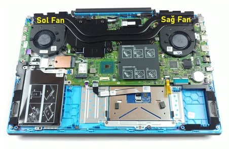 Dell G3 3500 (P89F) CN-04NYWG Notebook Cpu, işlemci Fanı - V1 - Sağ / FAN290