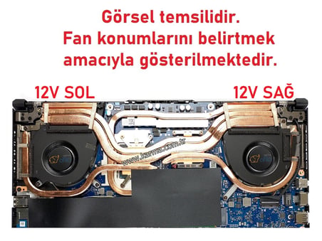 Asus FA507R, FX507R, FX507X Notebook CPU, işlemci Fanı (Ver.2 - 12V) / NBFAN851